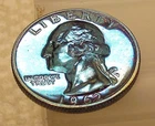1962  Gem Proof Quarter 90% Silver MONSTER  RARE BLUE  TONING  #506 ~ 6