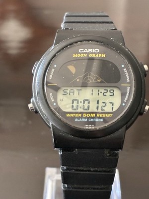 Casio Moon Graph Black Men's Watch - GMW-15 | Compra online en eBay