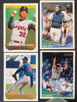 1993-94 Topps Gold Hurst Expos, Knorr Blue Jays, Crim Angles, Johnson Mariners 1