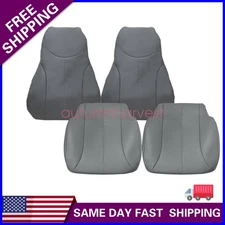For 02-07 International Air Ride Driver & Passenger Side Leather Seat Cover Gray