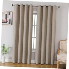 100 Blackout Curtains 84 inches Length 2 Panels 52"W x 84"L Pack of 2 Linen