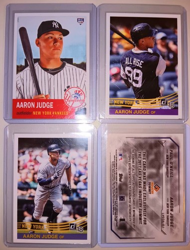 4 AARON JUDGE RETRO ARCEO LAS VEGAS PROMO 1/1 ROOKIE LOT YANKEES MVP