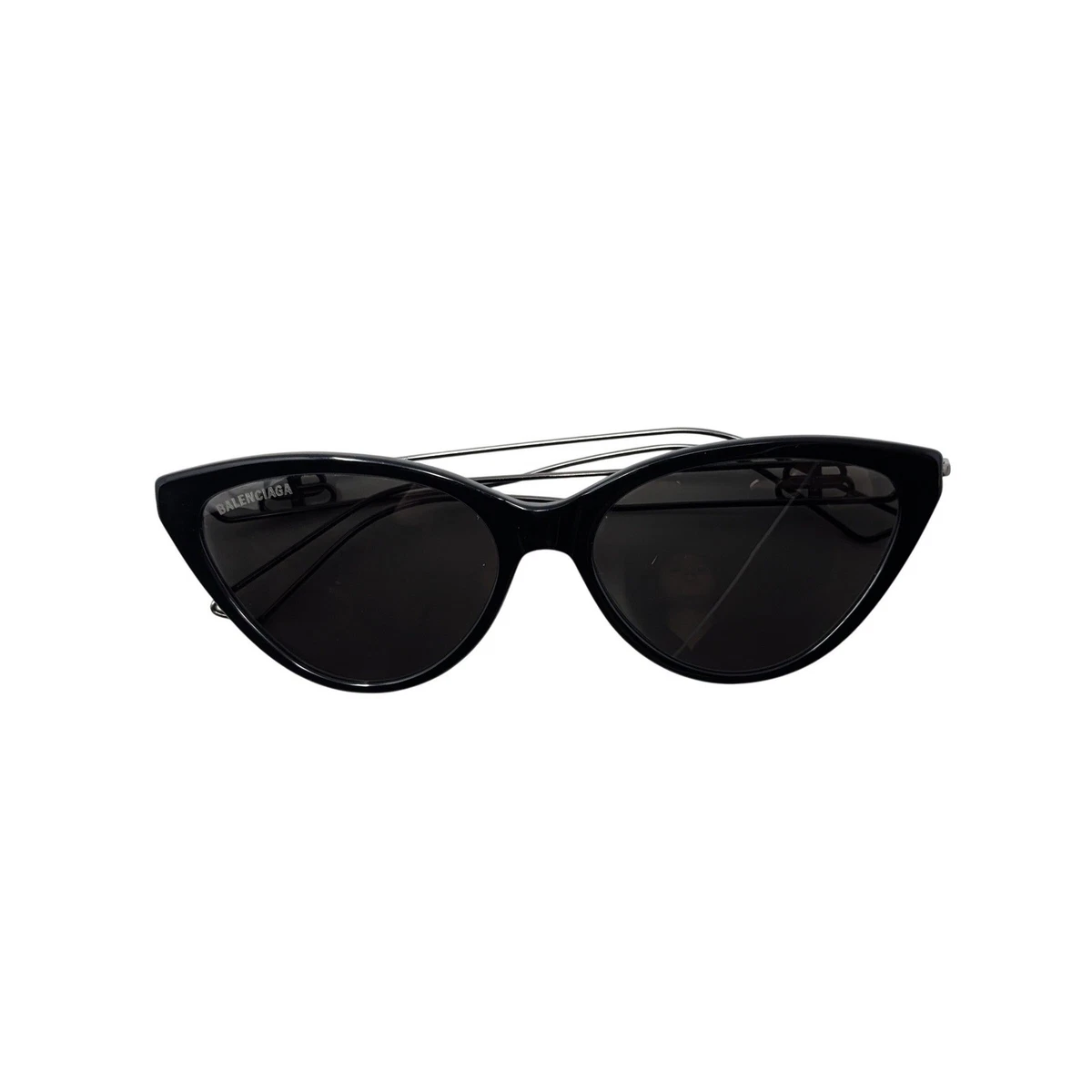 Balenciaga BB0052S Cat Eye Sunglasses Black BB Logo‎ Made in Italy Vacation Balenciaga BB0228S Cat-Eye Sunglasses | Designer Eyewear  main image 3