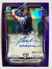 2026 Bowman Baseball Jack Wheeler CPA-JWH Chrome Prospects Auto Purple /250