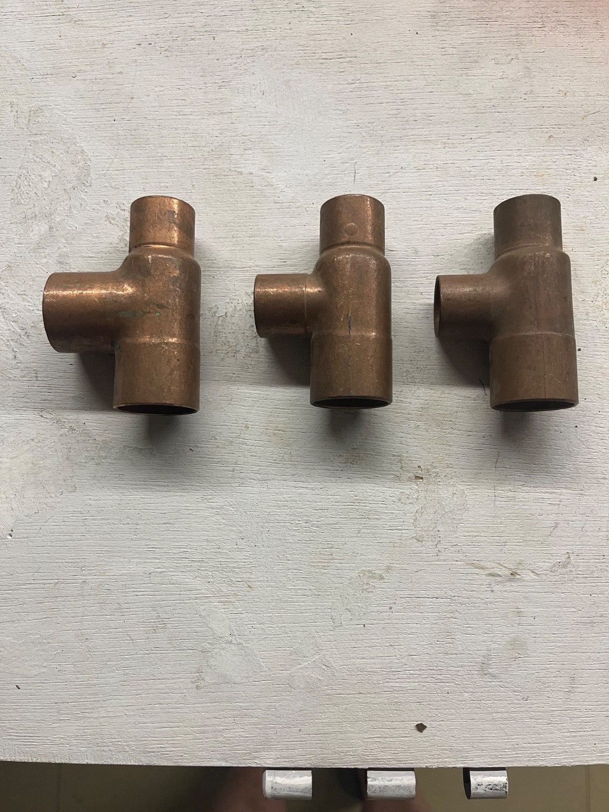 1" copper sweat fittings lot 3 count