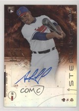 2014 Bowman Sterling Rookie Orange Refractor 59/75 Jesus Aguilar Auto 7rd