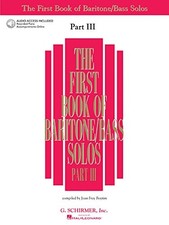FIRST BOOK OF BARITONE/BASS SOLOS - PART III (FIRST BOOK By Hal Leonard Corp.
