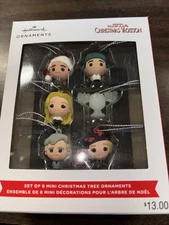 Hallmark  NATIONAL LAMPOON'S "CHRISTMAS VACATION" SET OF 6 MINI TREE ORNAMENTS