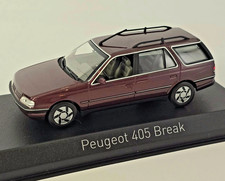Peugeot 405 Break (Estate) 1991 Alhambra Red Metal 1:43 NOREV 474552