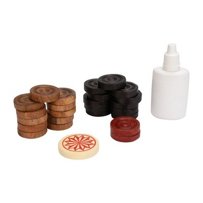 GICO Carrom Steine Komplettsatz, Economy Class mit Pulver 2101
