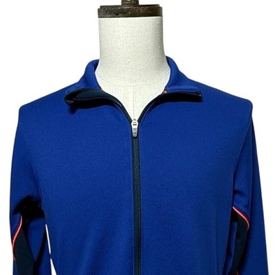 Under Armour Reflex Warm-Up Jacket Mens Small Blue Full Zip Activewear
