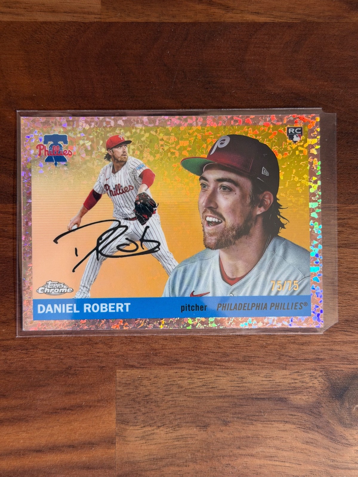 2025 Topps Chrome Platinum Daniel Robert Rose Gold Mini Diamond /75
