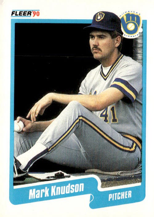 1990 Fleer #327 Mark Knudson