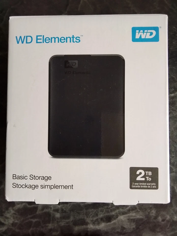Western Digital Elements SE 2TB, USB 3.0, 2,5 Zoll Externe Festplatte - Schwarz