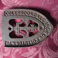 Antique Cast Iron Clothes Iron Holder Wood Stove Top Trivet Pennsylvania Origina