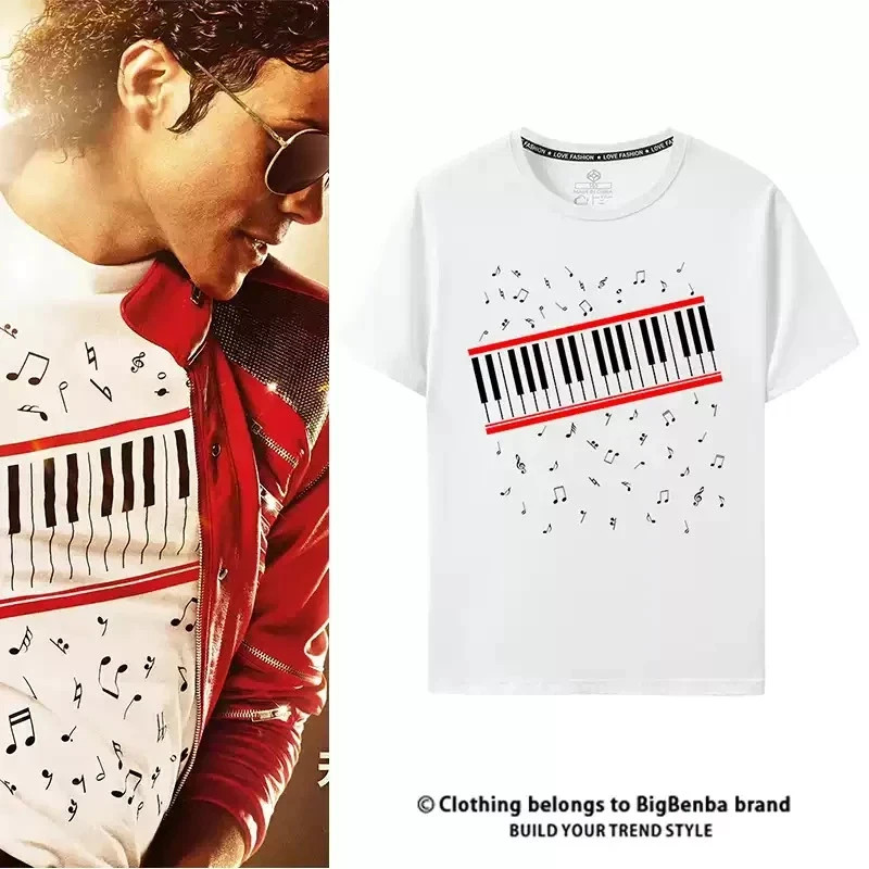Sale michael jackson movie merchandise music white short sleeve t-shirt s-7xl
