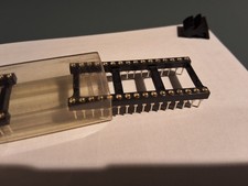 32 PIN DIL Turned Pin IC Socket 0.6" Pitch - 12 PACK