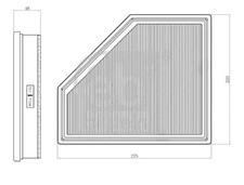 Filtre à air BMW 3,3