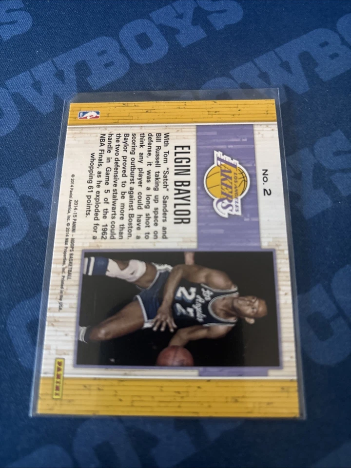 2014-15 Hoops Moments of Greatness #2 Elgin Baylor -1727 - Image 2 of 2