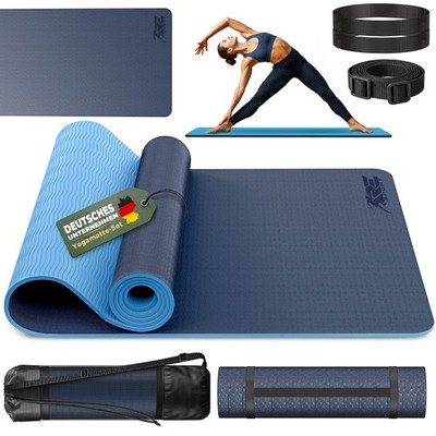 Yogamatte Fitnessmatte Gymnastikmatte Pilates Sportmatte Bodenmatte PHTHALATFREI