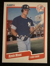 1990 Fleer Update Kevin Maas Baseball Rookie Card (RC) #U-113 Yankees 1B VG O/C. rookie card picture