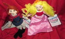 2 NWT Disney Sleeping Beauty Princess Aurora  Prince Philip Bean Bag Plush