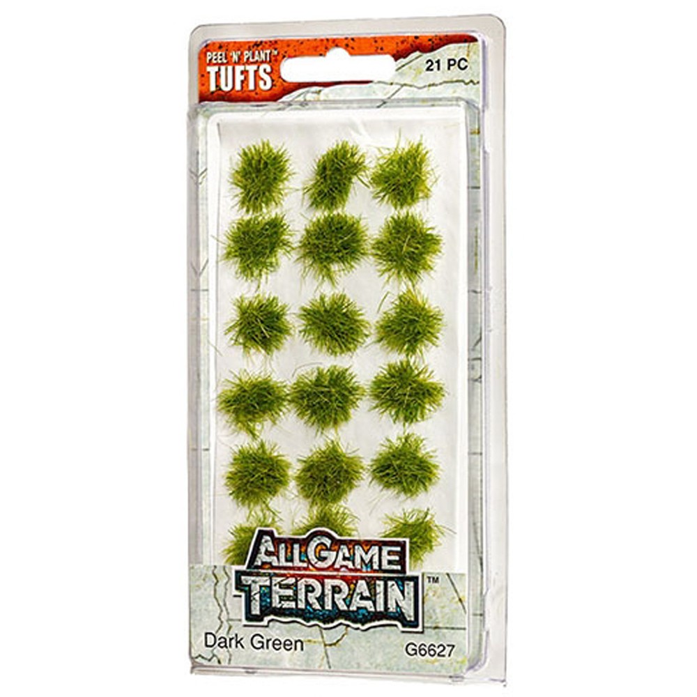 All Game Terrain Dark Green Tufts Wargaming Scenery Dioramas Model Railways