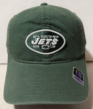 Vintage Reebok New York Jets On-Field Sideline Slouch Flex Fitted Hat Green L/XL