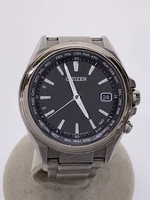 CITIZEN Solar Watch Analog Stainless BLK SLV H149 S096073
