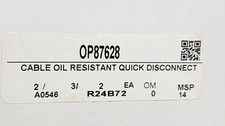 2 KEYENCE OP-87628 M8 STRAIGHT QUICK DISCONNECT CABLES