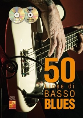50 Linee Di Basso Blues | Paolo Varca | Buch + CD + DVD | Play Music Italy