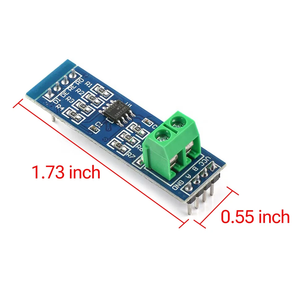 Módulo MAX485 RS-485 a TTL - 5V, Compatible con Microcontroladores ESP32/STM32 - Imagen 3 de 4