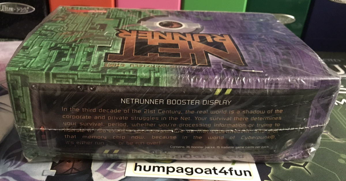 NETRUNNER Limited 1.0 Booster Box 1996 WOTC NEW SEALED CCG TCG Richard Garfield | eBay NETRUNNER Limited 1.0 Booster Box 1996 WOTC NEW SEALED CCG TCG Richard Garfield | eBay