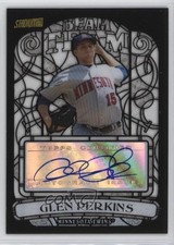 2008 Topps Stadium Club Beam Team Black & White /99 Glen Perkins Auto nd3