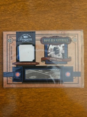 2004 Timeless Treasures Home Run Materials Sammy Sosa Relic Numbered040/100 Card