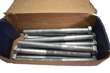 Midwest Hex Head Cap Screw Hot Dipped Galvanized Steel 5/8-11" x 8" Pack of 11