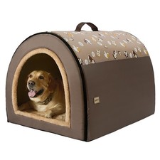 Jiupety 2-in-1 Indoor Dog House  Cave Bed, 3XL for Large Dogs up to 90 lbs