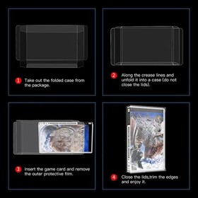 Clear Protective Box Protector For SEGA GENESIS/32X CIB/SEGA MASTER SYSTEM Games
