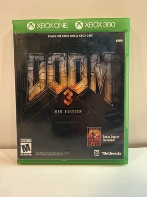 Doom 3 -- BFG Edition (Microsoft Xbox One, 2012) - CIB w/ Poster - Tested