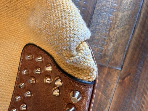 David Jones Schultertasche gelb Baumwolle und Kunstleder - Bild 7 von 22