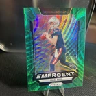 2024 Panini Prizm - Emergent Drake Maye #4 Green Wave Prizm (RC)