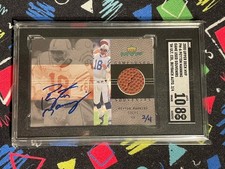 2004 Ultimate Collection Peyton Manning Buyback /4 2000 MVP Souvenirs Auto 10