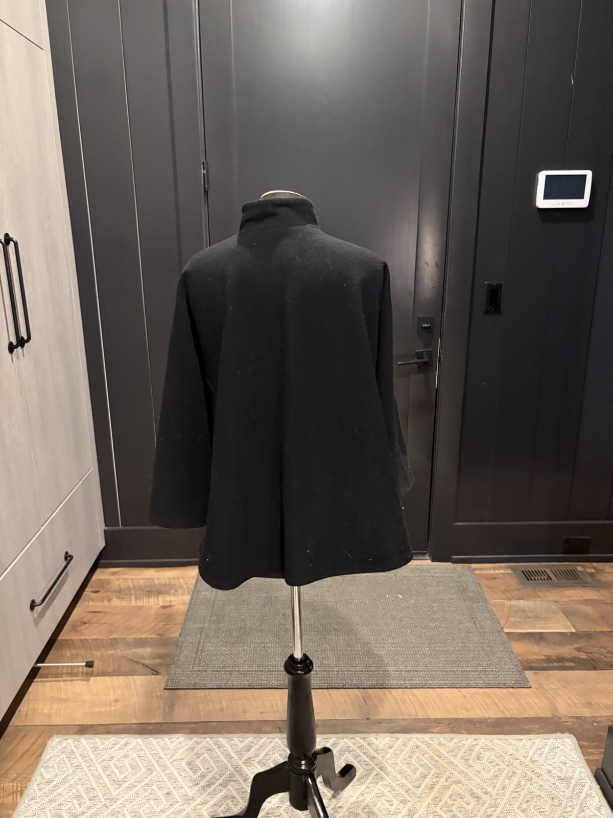 Pendleton Black Virgin Wool Swing Coat Stand Coll… - image 2