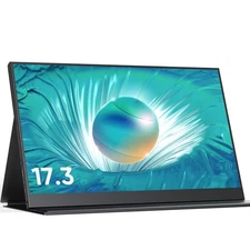 UPERFECT Portable Monitor 17.3 Inch 1920 * 1080 Larger Monitor Screen Display