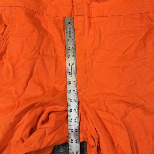 Vintage Walls Blizzard Pruf Coveralls Adult Large Short Orange Hunting USA MADE - Picture 8 of 17