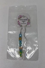 Handmade Christian Beaded Bling Mini Pocket Bible Bookmark NWT