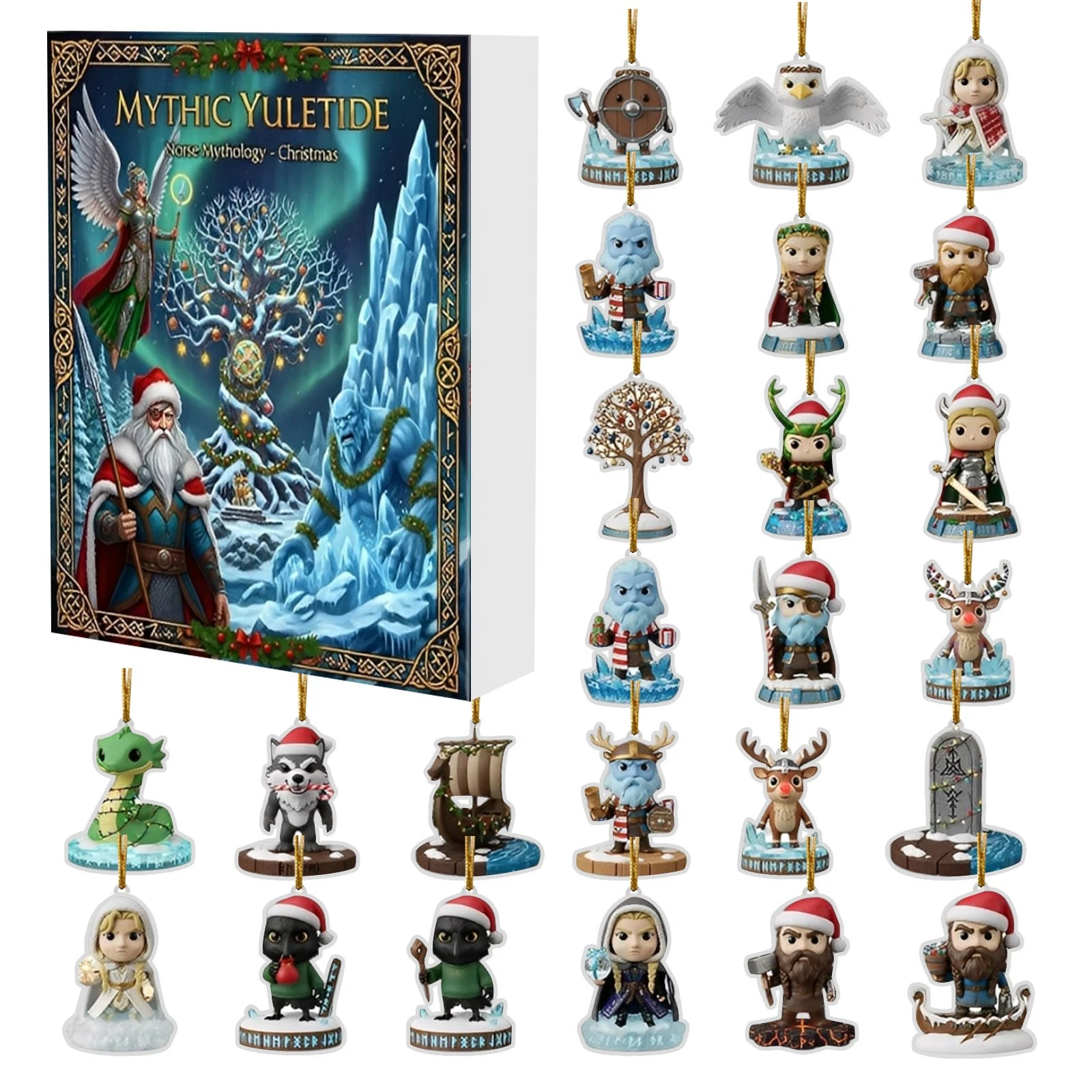 Christmas Countdown Mythic Yuletide Advent Calendar – 24 Days 2D Blind Boxes