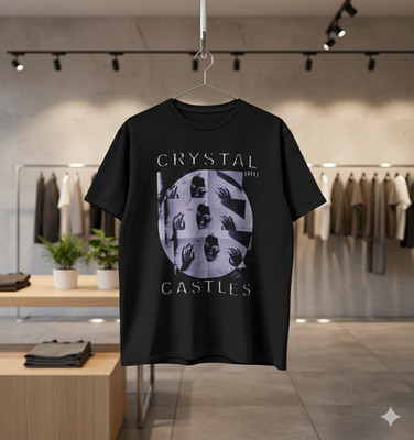 Crystal Castles III Album Cover Graphic Black T-Shirt Unisex - S143