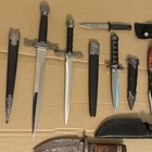 Lot Of 8 Fixed Blade Knives With Scabbards 1 Damascus Steel 1 Scorpion Handle — photo 9