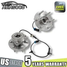 For 1999-2006 GMC Sierra 1500 4WD Set 2 Complete Front Wheel Bearing Hubs Kit
